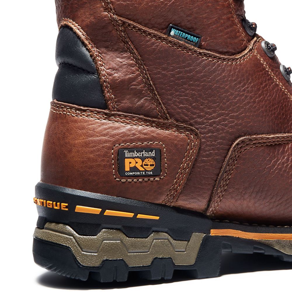 Bocanci De Muncă Timberland Barbati Maro/Negrii - Pro® Boondock 8\" Comp Toe - Romania - QUTLYO175